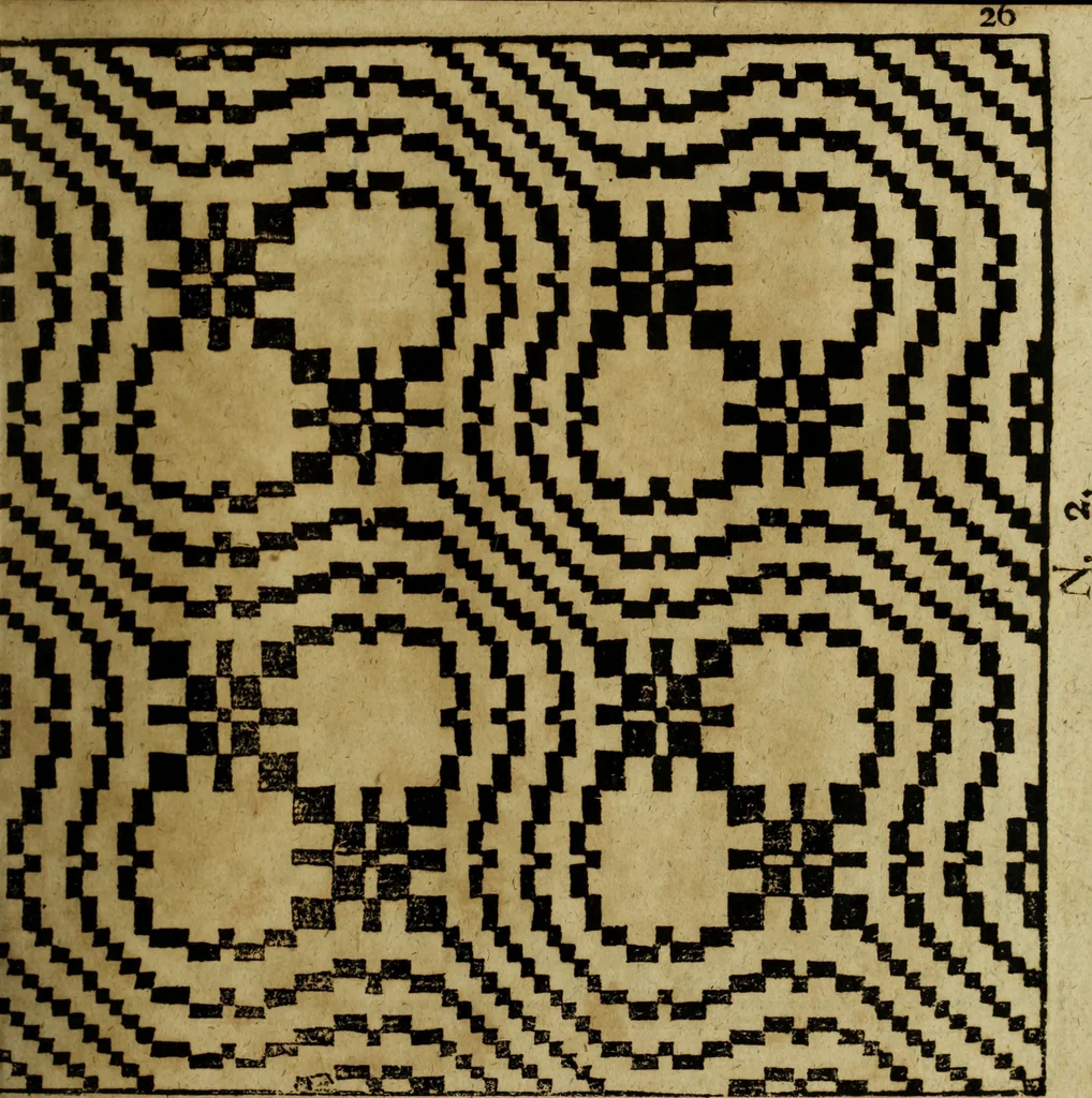 An illustration from Neu hervorkommendes Weber Kunst und Bild Buch, 1736, leaf 486