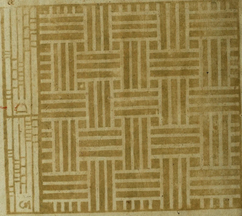 An illustration from Neu hervorkommendes Weber Kunst und Bild Buch, 1736, leaf 505