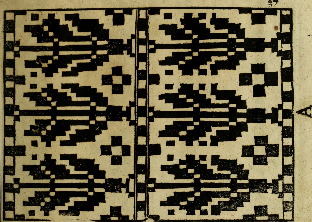 An illustration from Neu hervorkommendes Weber Kunst und Bild Buch, 1736, leaf 508