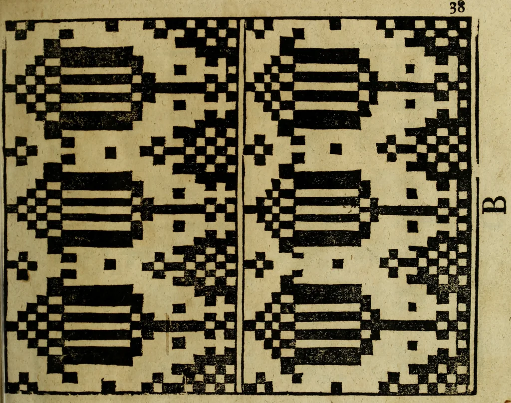 An illustration from Neu hervorkommendes Weber Kunst und Bild Buch, 1736, leaf 510
