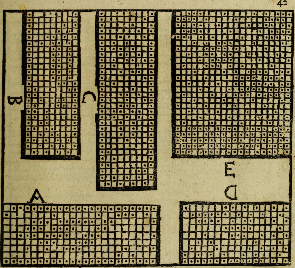 An illustration from Neu hervorkommendes Weber Kunst und Bild Buch, 1736, leaf 518