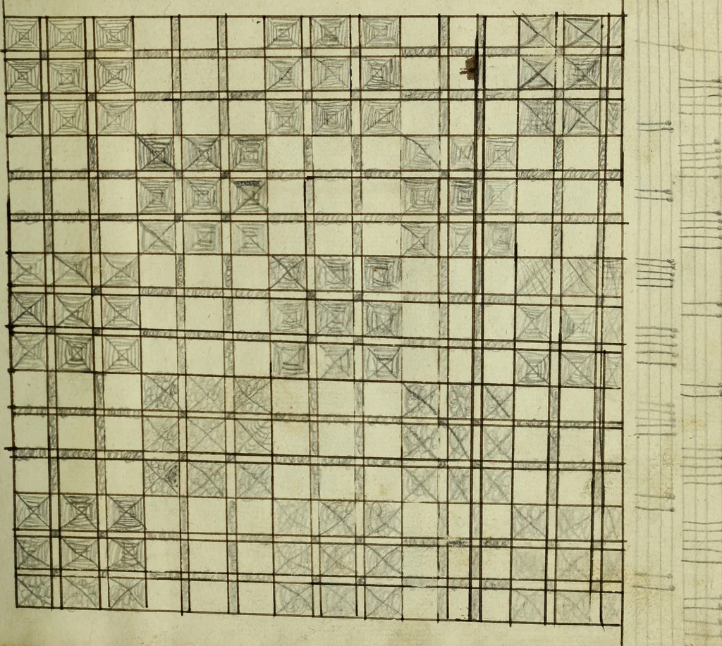 An illustration from Neu hervorkommendes Weber Kunst und Bild Buch, 1736, leaf 548