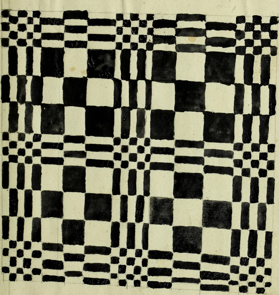 An illustration from Neu hervorkommendes Weber Kunst und Bild Buch, 1736, leaf 554
