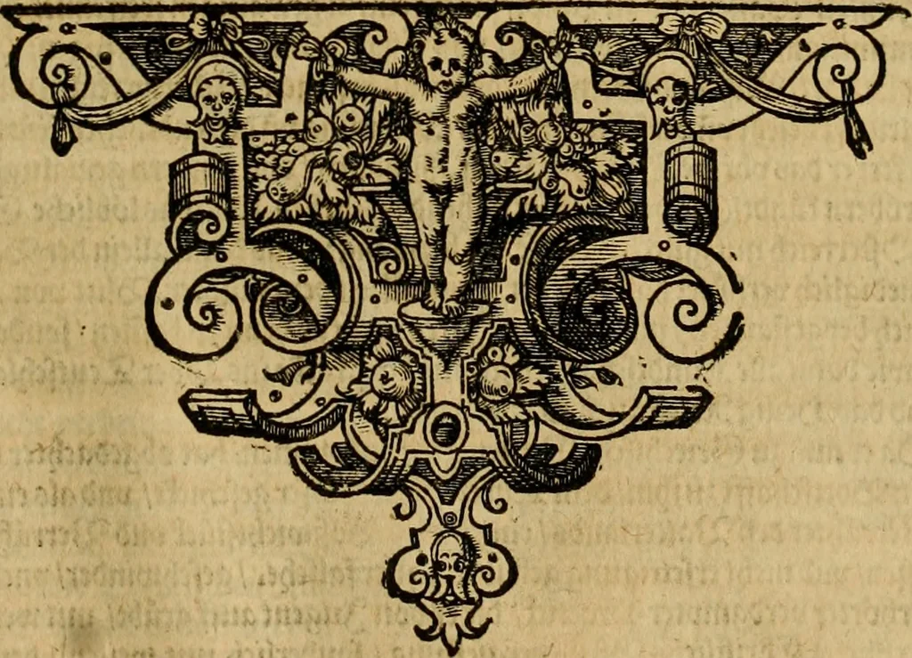 An illustration from Neuwe Chronica türckischer Nation von Türcken selbs beschrieben: volgendts gemehrt vnnd in vier Bücher abgetheilt. Das erst, Gitabi Teuarichi, Chronic oder Zeitbuch der Fürsten osmanischen stammens, von ihrem Ursprung .. biss auff den Sultan Suleiman Chan vnd das 1550. Jar Christi: welches... Herr Jeronymus Beck von Leopoldstorff [et]c. im nechst folgenden 1551. Jar von Constantinopol mit sich bracht. Das ander, von türckischen Geschichten, die nach dem 1550. Jar Christi biss auffs 1590. sich zugetragen. Das dritt, Pandectes türckischer Histori, das ist, vollkomner Bericht allerley türckischer Sachen vnd Erklärung derselben. Das viert, Etliche particular Beschreibungen mercklicher vnd zur türckischen Histori gehörigen Geschicht, 1590, leaf 454