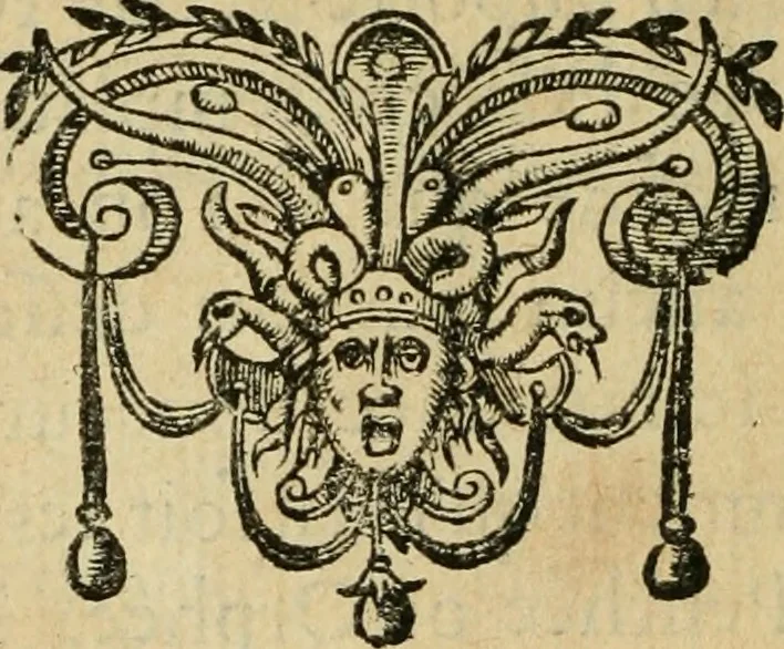 An illustration from Nevf livres de la dignité et de l'accroissement des sciences, 1632, leaf 213