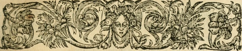 An illustration from Nevf livres de la dignité et de l'accroissement des sciences, 1632, leaf 342