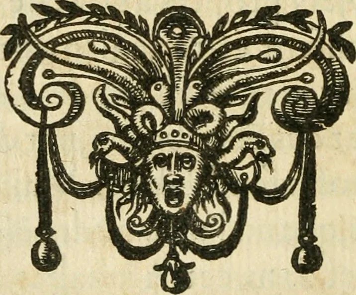 An illustration from Nevf livres de la dignité et de l'accroissement des sciences, 1632, leaf 417