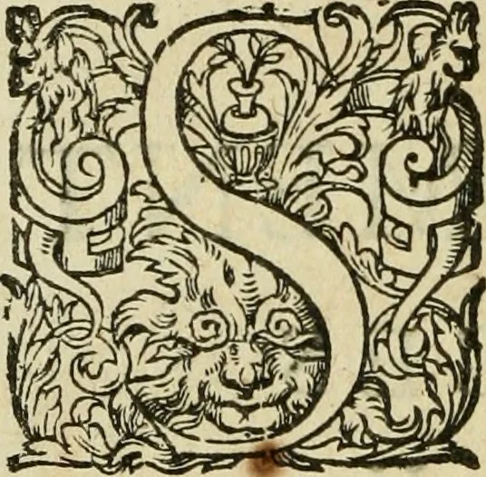 An illustration from Nevf livres de la dignité et de l'accroissement des sciences, 1632, leaf 517
