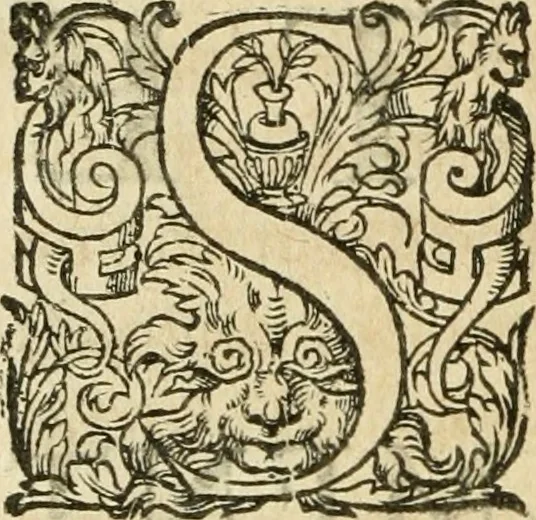An illustration from Nevf livres de la dignité et de l'accroissement des sciences, 1632, leaf 569