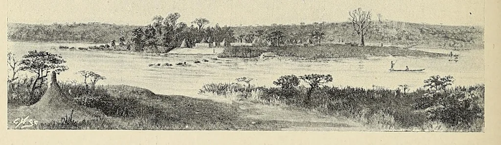 An illustration from The new Africa : a journey up the Chobe and down the Okovanga rivers : a record of exploration and sport, 1897, leaf 252
