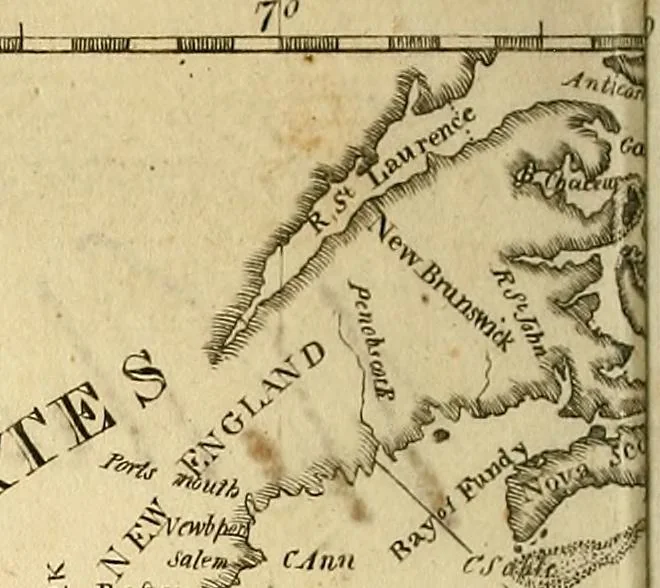 An illustration from The new American practical navigator : being an epitome of navigation, containing all the tables necessary ..., 1802, leaf 7