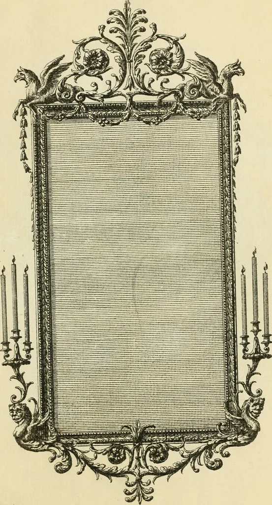 An illustration from A new book of designs for girandoles and glass frames in the present taste [graphic], 1775, leaf 2