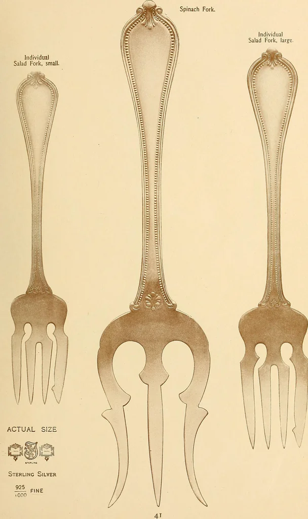 An illustration from Newbury: a pattern of flatware made in sterling silver by the Towle Mfg. Company; with some history of Newbury: Massachusetts and its progenitor Newbury: England, 1907, leaf 52