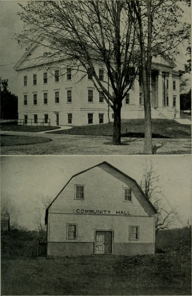 An illustration from The new country church building, 1917, leaf 158
