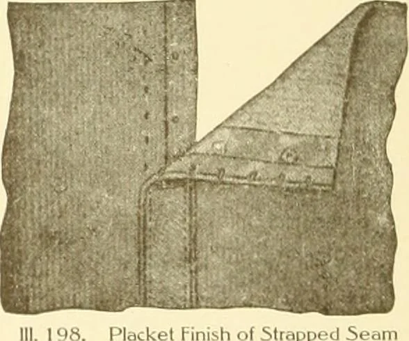 An illustration from The new dressmaker; with complete and fully illustrated instructions on every point connected with sewing, dressmaking and tailoring, from the actual stitches to the cutting, making, altering, mending, and cleaning of clothes for ladies, misses, girls, children, infants, men and boys, 1921, leaf 105