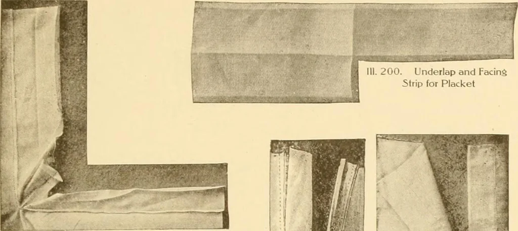 An illustration from The new dressmaker; with complete and fully illustrated instructions on every point connected with sewing, dressmaking and tailoring, from the actual stitches to the cutting, making, altering, mending, and cleaning of clothes for ladies, misses, girls, children, infants, men and boys, 1921, leaf 106