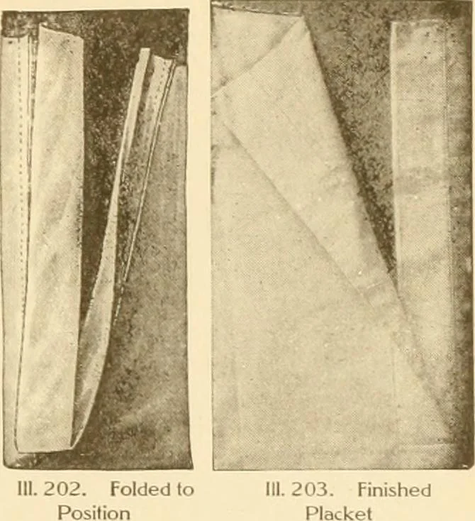 An illustration from The new dressmaker; with complete and fully illustrated instructions on every point connected with sewing, dressmaking and tailoring, from the actual stitches to the cutting, making, altering, mending, and cleaning of clothes for ladies, misses, girls, children, infants, men and boys, 1921, leaf 106