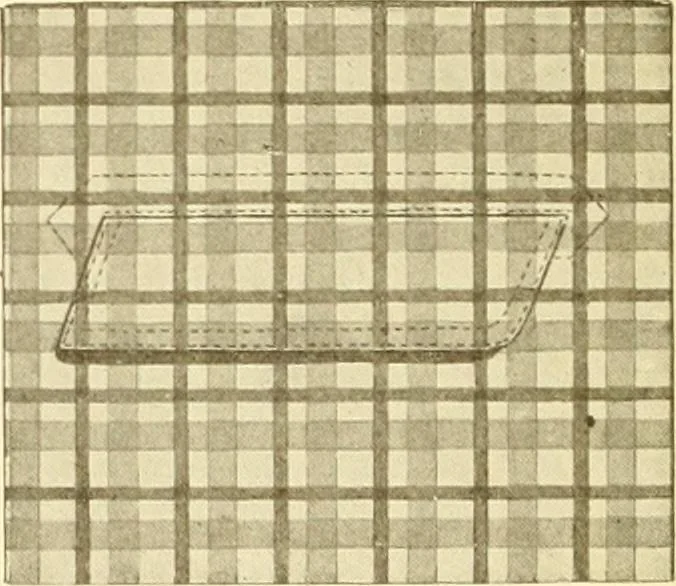 An illustration from The new dressmaker; with complete and fully illustrated instructions on every point connected with sewing, dressmaking and tailoring, from the actual stitches to the cutting, making, altering, mending, and cleaning of clothes for ladies, misses, girls, children, infants, men and boys, 1921, leaf 109