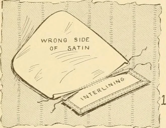 An illustration from The new dressmaker; with complete and fully illustrated instructions on every point connected with sewing, dressmaking and tailoring, from the actual stitches to the cutting, making, altering, mending, and cleaning of clothes for ladies, misses, girls, children, infants, men and boys, 1921, leaf 110