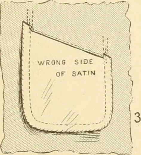 An illustration from The new dressmaker; with complete and fully illustrated instructions on every point connected with sewing, dressmaking and tailoring, from the actual stitches to the cutting, making, altering, mending, and cleaning of clothes for ladies, misses, girls, children, infants, men and boys, 1921, leaf 110