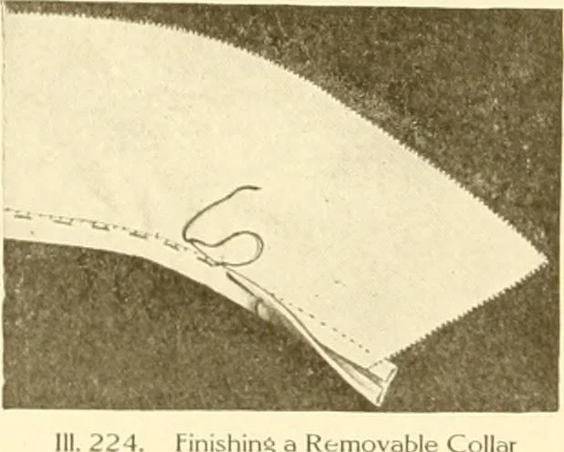 An illustration from The new dressmaker; with complete and fully illustrated instructions on every point connected with sewing, dressmaking and tailoring, from the actual stitches to the cutting, making, altering, mending, and cleaning of clothes for ladies, misses, girls, children, infants, men and boys, 1921, leaf 113