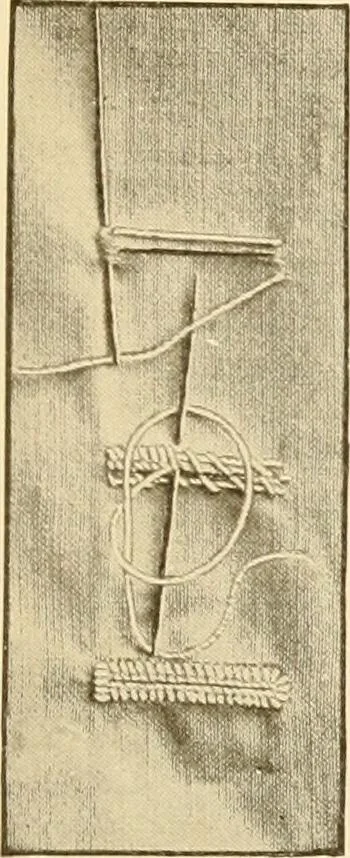 An illustration from The new dressmaker; with complete and fully illustrated instructions on every point connected with sewing, dressmaking and tailoring, from the actual stitches to the cutting, making, altering, mending, and cleaning of clothes for ladies, misses, girls, children, infants, men and boys, 1921, leaf 116