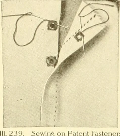 An illustration from The new dressmaker; with complete and fully illustrated instructions on every point connected with sewing, dressmaking and tailoring, from the actual stitches to the cutting, making, altering, mending, and cleaning of clothes for ladies, misses, girls, children, infants, men and boys, 1921, leaf 119