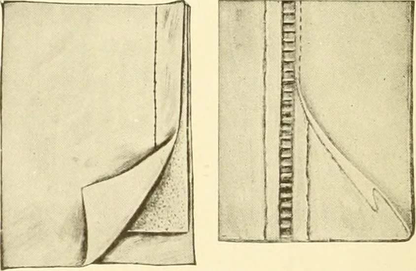 An illustration from The new dressmaker; with complete and fully illustrated instructions on every point connected with sewing, dressmaking and tailoring, from the actual stitches to the cutting, making, altering, mending, and cleaning of clothes for ladies, misses, girls, children, infants, men and boys, 1921, leaf 123