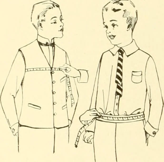 An illustration from The new dressmaker; with complete and fully illustrated instructions on every point connected with sewing, dressmaking and tailoring, from the actual stitches to the cutting, making, altering, mending, and cleaning of clothes for ladies, misses, girls, children, infants, men and boys, 1921, leaf 15