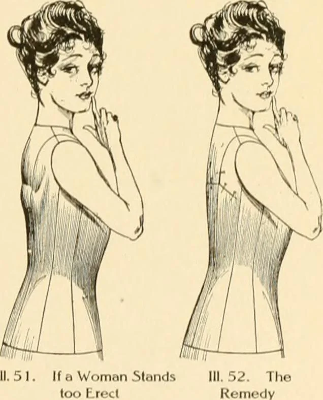 An illustration from The new dressmaker; with complete and fully illustrated instructions on every point connected with sewing, dressmaking and tailoring, from the actual stitches to the cutting, making, altering, mending, and cleaning of clothes for ladies, misses, girls, children, infants, men and boys, 1921, leaf 30