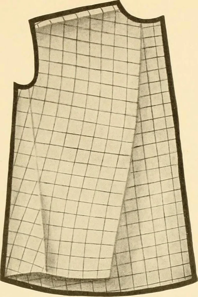 An illustration from The new dressmaker; with complete and fully illustrated instructions on every point connected with sewing, dressmaking and tailoring, from the actual stitches to the cutting, making, altering, mending, and cleaning of clothes for ladies, misses, girls, children, infants, men and boys, 1921, leaf 36