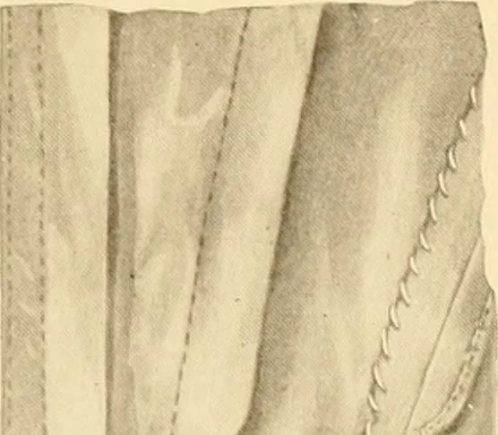 An illustration from The new dressmaker; with complete and fully illustrated instructions on every point connected with sewing, dressmaking and tailoring, from the actual stitches to the cutting, making, altering, mending, and cleaning of clothes for ladies, misses, girls, children, infants, men and boys, 1921, leaf 42