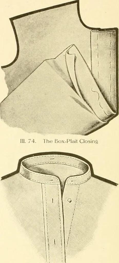 An illustration from The new dressmaker; with complete and fully illustrated instructions on every point connected with sewing, dressmaking and tailoring, from the actual stitches to the cutting, making, altering, mending, and cleaning of clothes for ladies, misses, girls, children, infants, men and boys, 1921, leaf 47