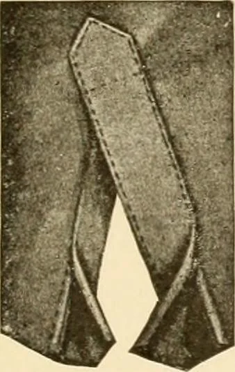 An illustration from The new dressmaker; with complete and fully illustrated instructions on every point connected with sewing, dressmaking and tailoring, from the actual stitches to the cutting, making, altering, mending, and cleaning of clothes for ladies, misses, girls, children, infants, men and boys, 1921, leaf 48