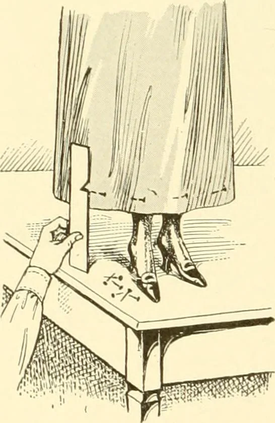 An illustration from The new dressmaker; with complete and fully illustrated instructions on every point connected with sewing, dressmaking and tailoring, from the actual stitches to the cutting, making, altering, mending, and cleaning of clothes for ladies, misses, girls, children, infants, men and boys, 1921, leaf 51