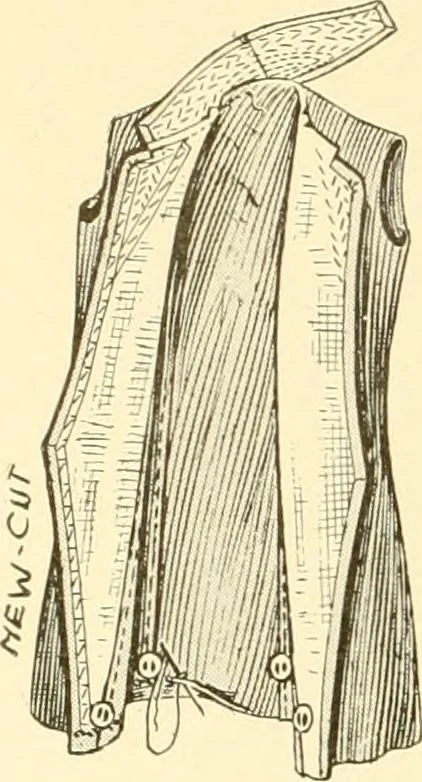 An illustration from The new dressmaker; with complete and fully illustrated instructions on every point connected with sewing, dressmaking and tailoring, from the actual stitches to the cutting, making, altering, mending, and cleaning of clothes for ladies, misses, girls, children, infants, men and boys, 1921, leaf 63