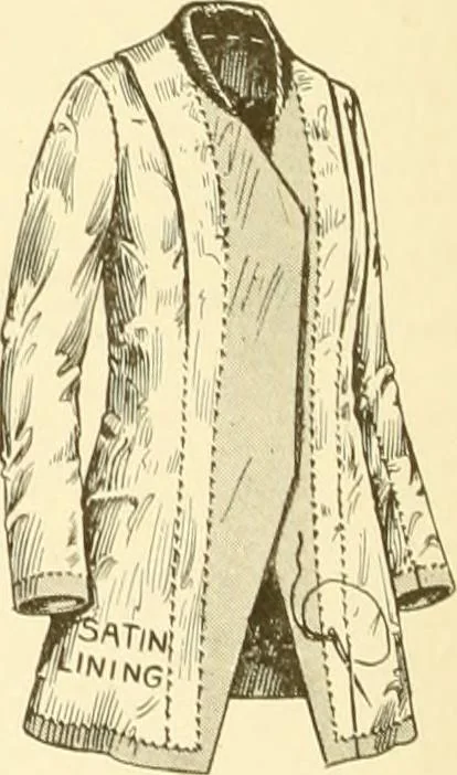 An illustration from The new dressmaker; with complete and fully illustrated instructions on every point connected with sewing, dressmaking and tailoring, from the actual stitches to the cutting, making, altering, mending, and cleaning of clothes for ladies, misses, girls, children, infants, men and boys, 1921, leaf 65