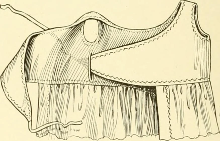 An illustration from The new dressmaker; with complete and fully illustrated instructions on every point connected with sewing, dressmaking and tailoring, from the actual stitches to the cutting, making, altering, mending, and cleaning of clothes for ladies, misses, girls, children, infants, men and boys, 1921, leaf 79
