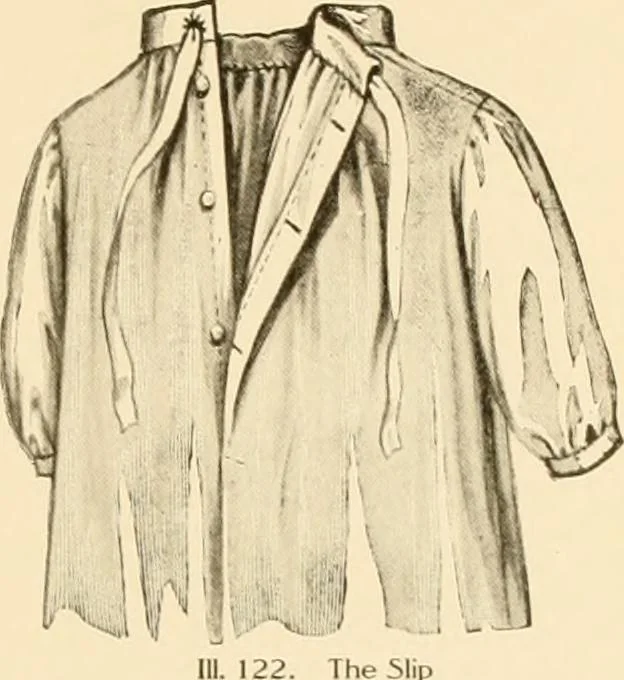 An illustration from The new dressmaker; with complete and fully illustrated instructions on every point connected with sewing, dressmaking and tailoring, from the actual stitches to the cutting, making, altering, mending, and cleaning of clothes for ladies, misses, girls, children, infants, men and boys, 1921, leaf 80