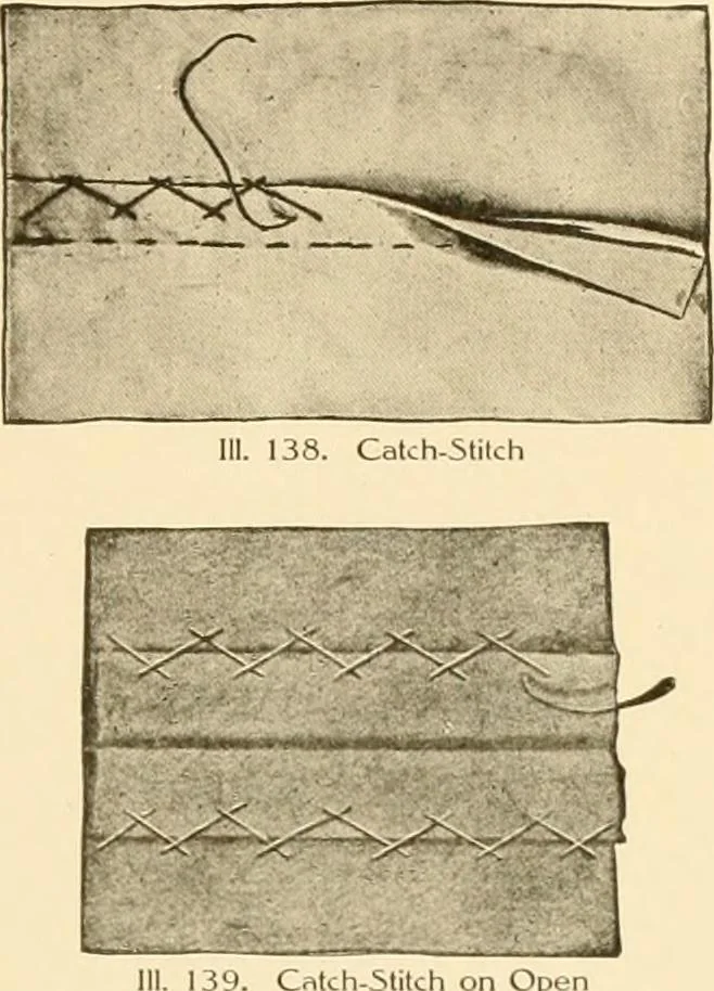 An illustration from The new dressmaker; with complete and fully illustrated instructions on every point connected with sewing, dressmaking and tailoring, from the actual stitches to the cutting, making, altering, mending, and cleaning of clothes for ladies, misses, girls, children, infants, men and boys, 1921, leaf 86