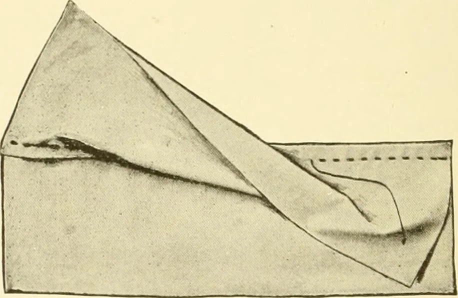 An illustration from The new dressmaker; with complete and fully illustrated instructions on every point connected with sewing, dressmaking and tailoring, from the actual stitches to the cutting, making, altering, mending, and cleaning of clothes for ladies, misses, girls, children, infants, men and boys, 1921, leaf 89