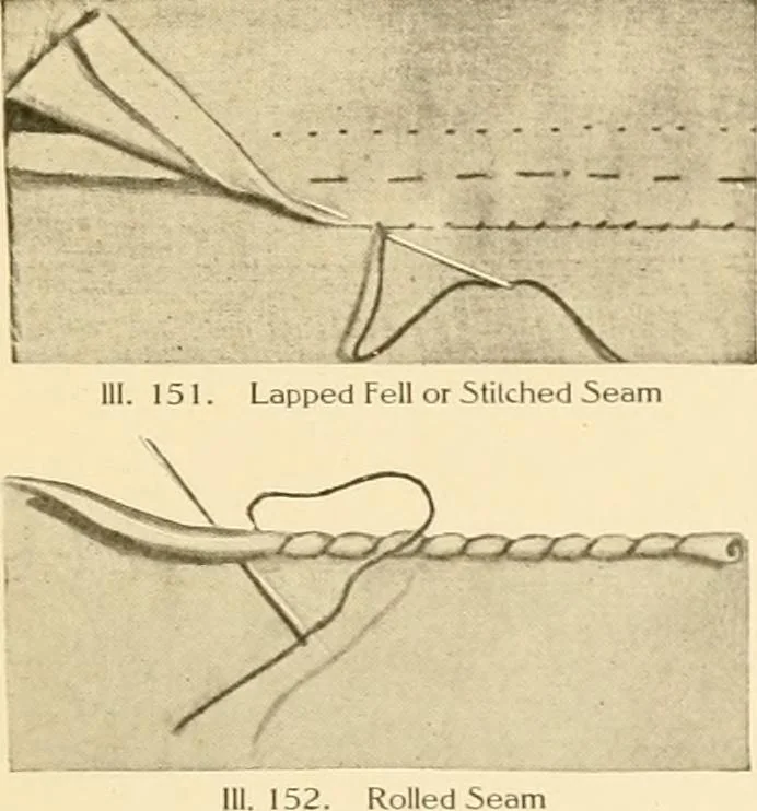 An illustration from The new dressmaker; with complete and fully illustrated instructions on every point connected with sewing, dressmaking and tailoring, from the actual stitches to the cutting, making, altering, mending, and cleaning of clothes for ladies, misses, girls, children, infants, men and boys, 1921, leaf 90