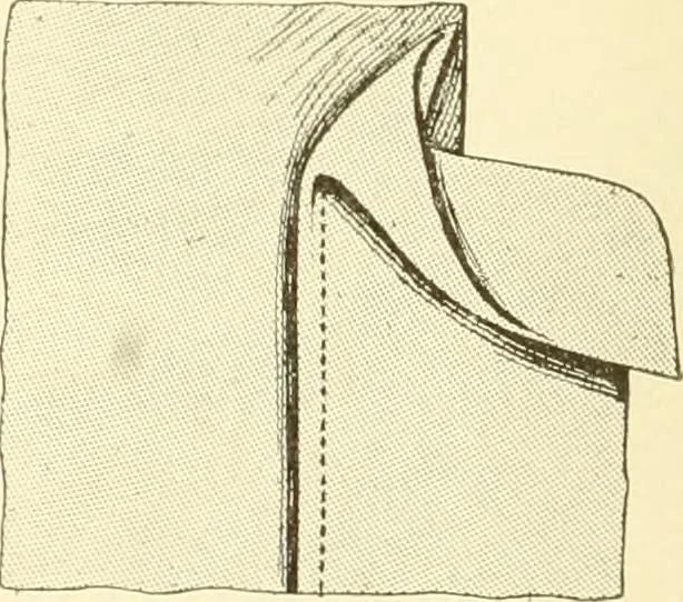An illustration from The new dressmaker; with complete and fully illustrated instructions on every point connected with sewing, dressmaking and tailoring, from the actual stitches to the cutting, making, altering, mending, and cleaning of clothes for ladies, misses, girls, children, infants, men and boys, 1921, leaf 91