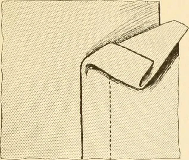 An illustration from The new dressmaker; with complete and fully illustrated instructions on every point connected with sewing, dressmaking and tailoring, from the actual stitches to the cutting, making, altering, mending, and cleaning of clothes for ladies, misses, girls, children, infants, men and boys, 1921, leaf 92