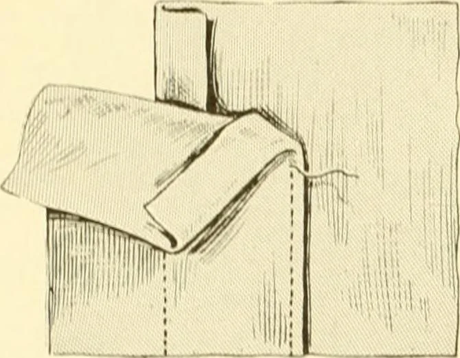 An illustration from The new dressmaker; with complete and fully illustrated instructions on every point connected with sewing, dressmaking and tailoring, from the actual stitches to the cutting, making, altering, mending, and cleaning of clothes for ladies, misses, girls, children, infants, men and boys, 1921, leaf 93