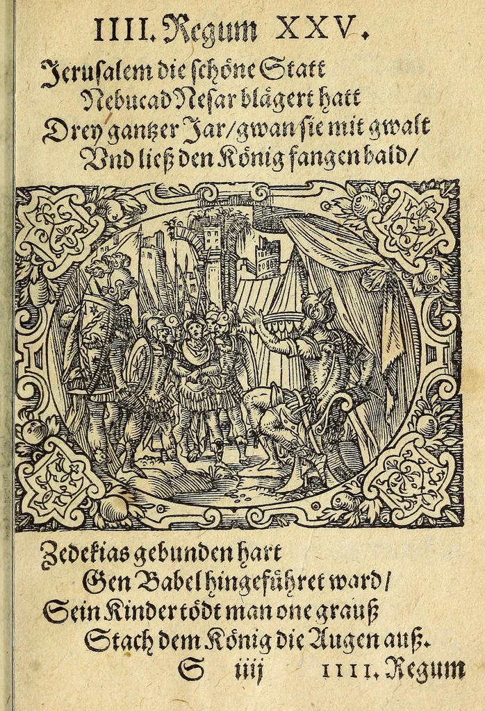 An illustration from Newe Biblische Figuren, 1579, leaf 277