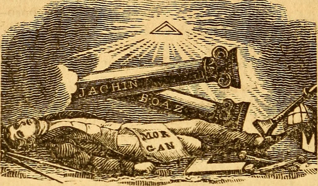 An illustration from The New-England anti-Masonic almanac for the year of Our Lord 1831, 1830, leaf 23
