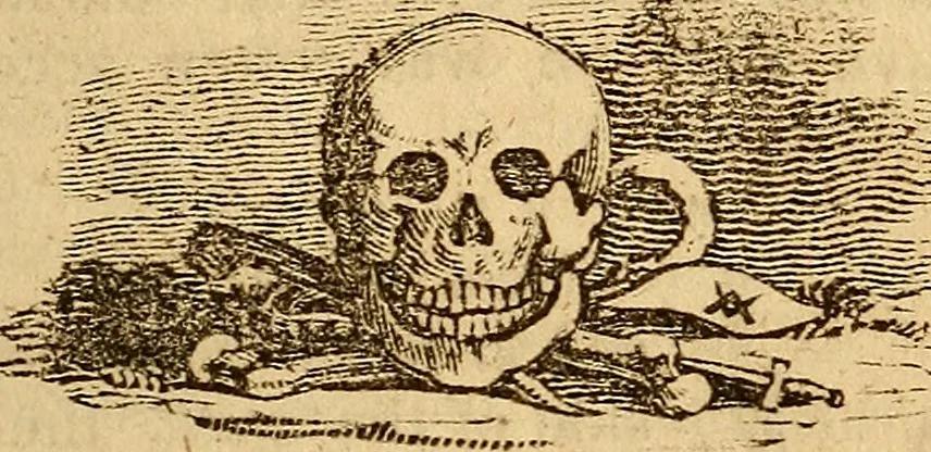 An illustration from The New-England anti-Masonic almanac for the year of Our Lord 1831, 1830, leaf 38