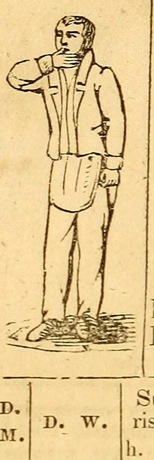 An illustration from New England anti-Masonic almanac for the year of Our Lord 1832, 1831, leaf 77