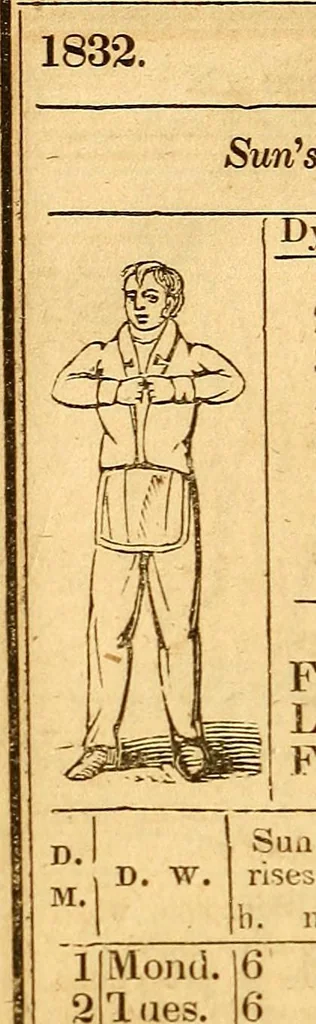 An illustration from New England anti-Masonic almanac for the year of Our Lord 1832, 1831, leaf 79
